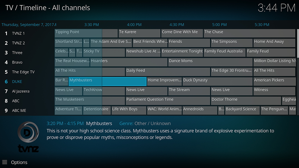 kodi cache settings leia