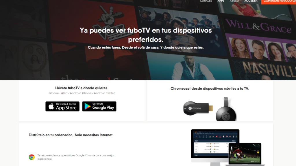 fuboTV Spain apps