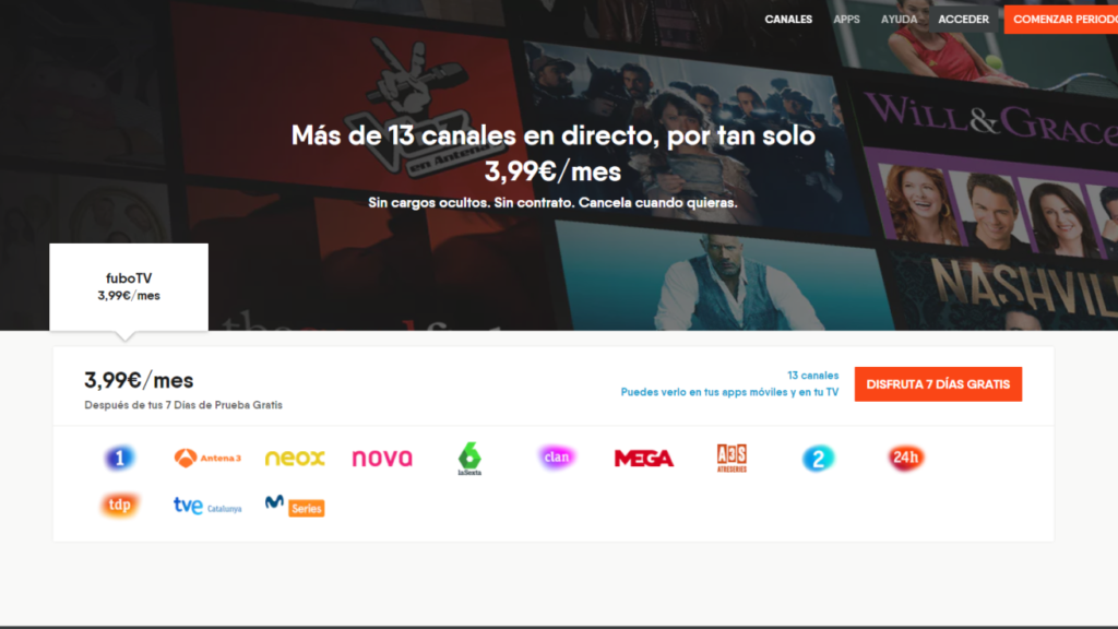 fuboTV Spain Channels