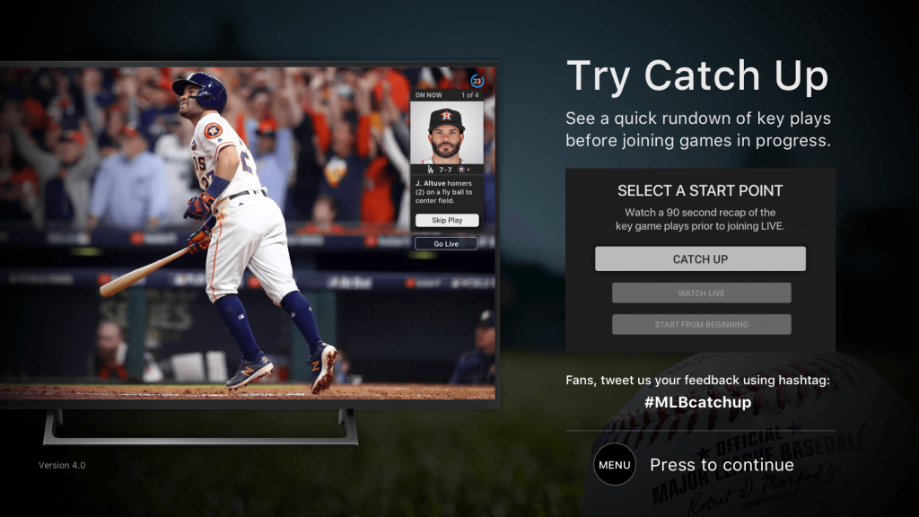 MLB.TV is easy to use