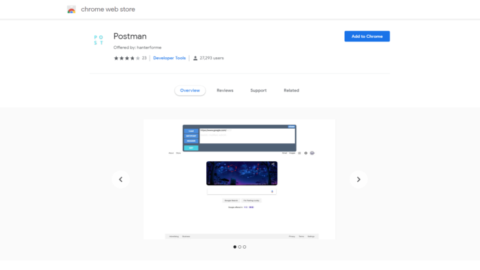 add postman extension to chrome