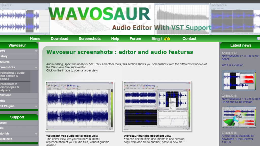 Audacity Alternatives - Wavosaur