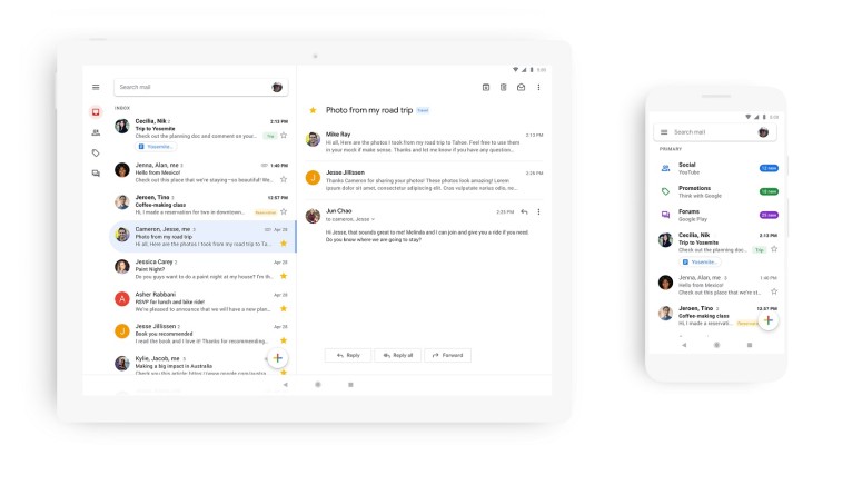 Google Rolls Out ‘Material Theme’ for Gmail on Android and iOS