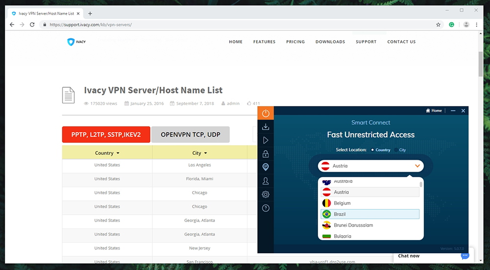 ivacy server list