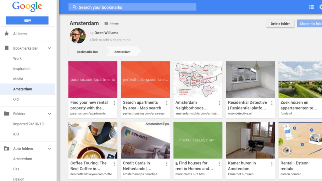 StumbleUpon Alternatives - Google Bookmarks