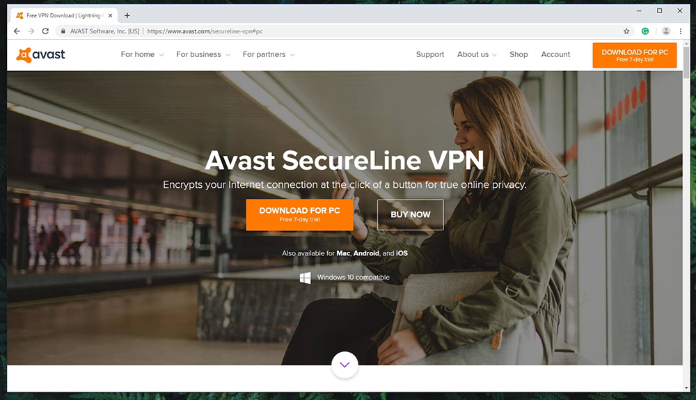 Avast SecureLine VPN - Website
