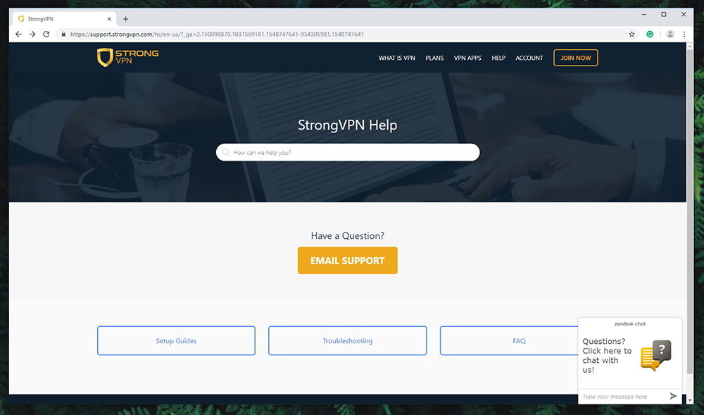 StrongVPN Review - Customer Support