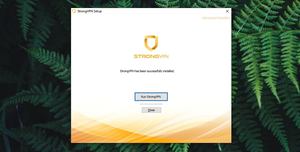 StrongVPN Review - Installation Done