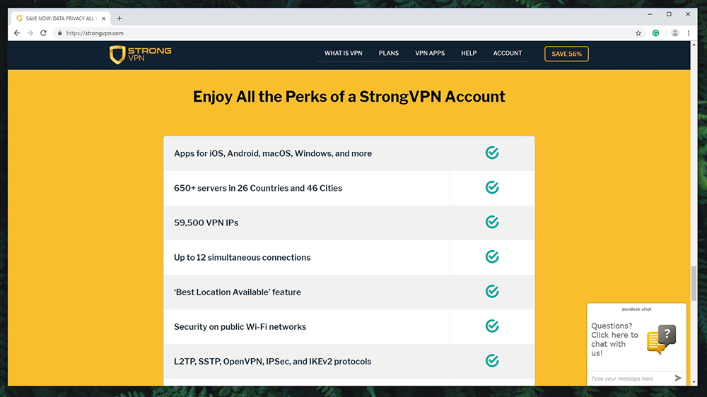 StrongVPN Review - Website