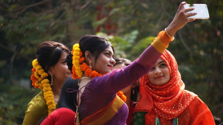 Women Taking Selfie on Bangladesh