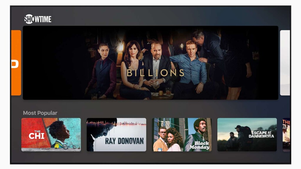 Apple TV+ Showtime integration