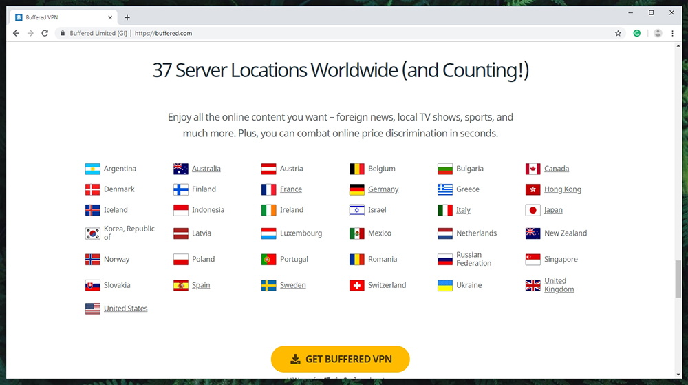 Buffered VPN Server Network