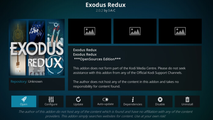 installing exodus redux