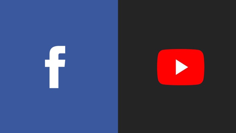 Facebook YouTube Logo Combined
