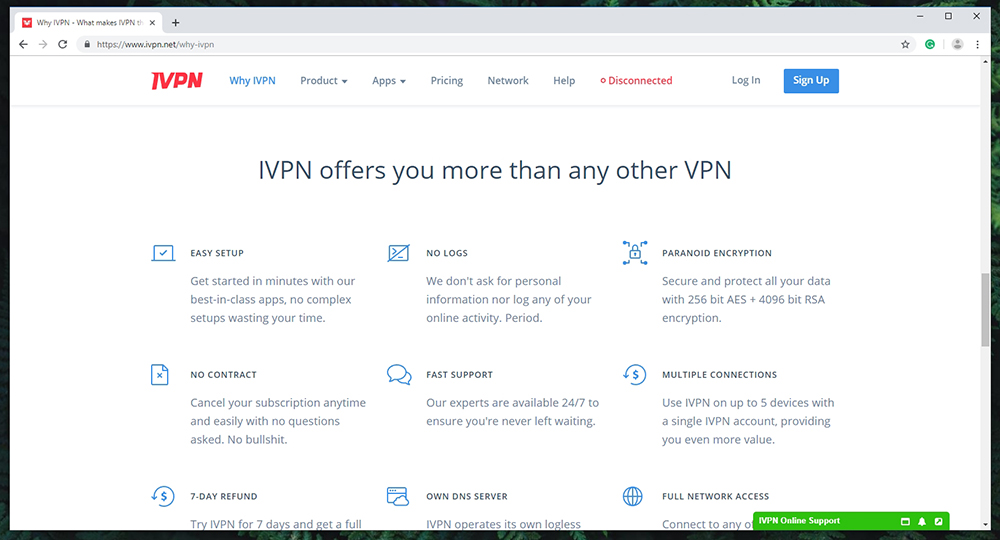 IVPN Features