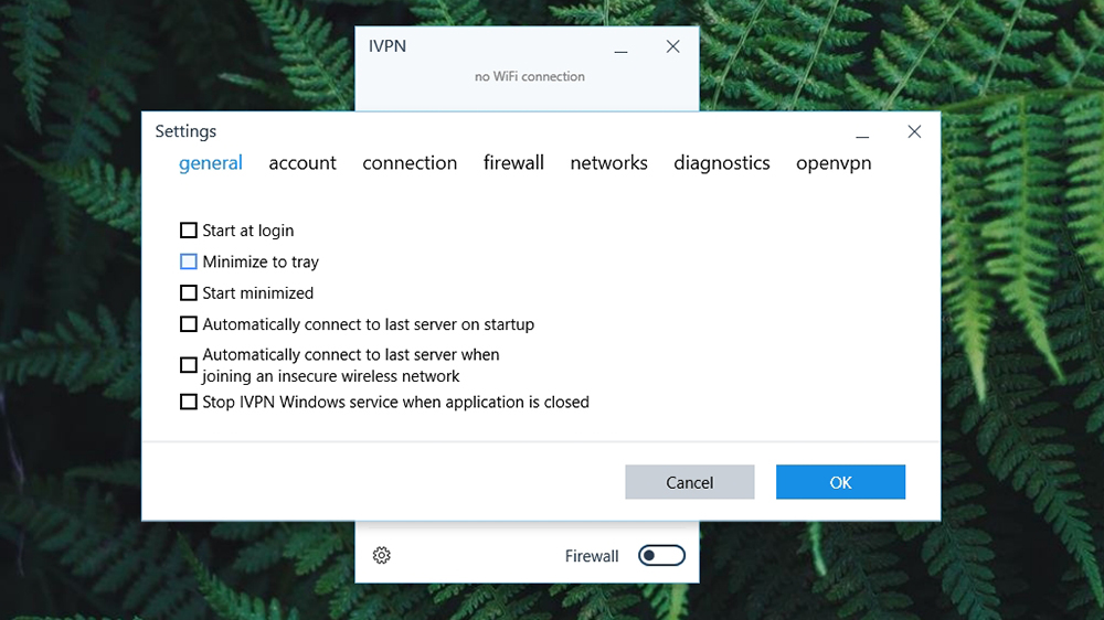 IVPN General Settings