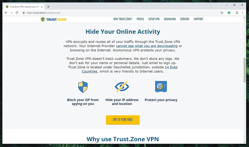 Trust.Zone VPN - Prominent Features