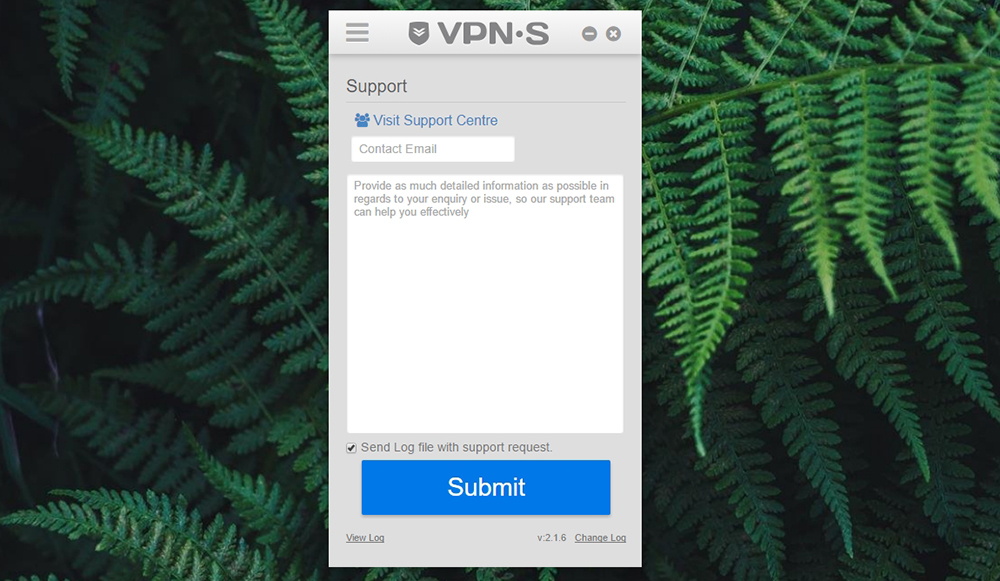 VPNSecure Support Ticket