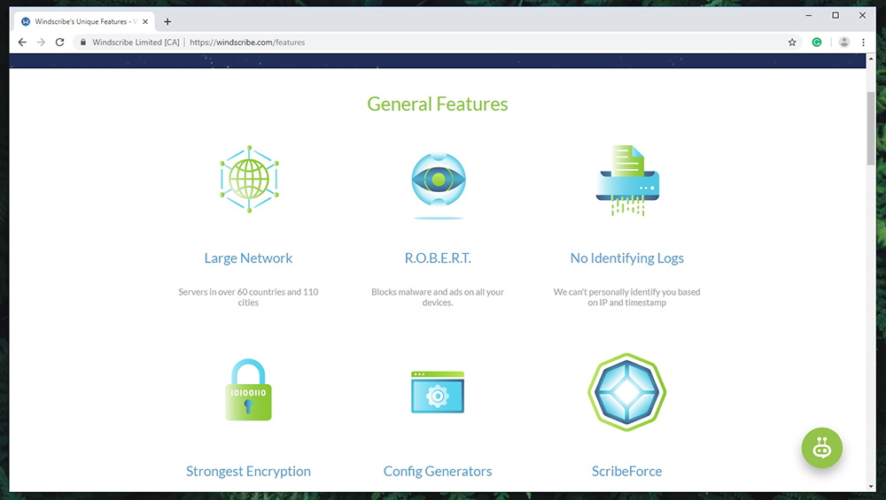 Windscribe VPN Prominent Features