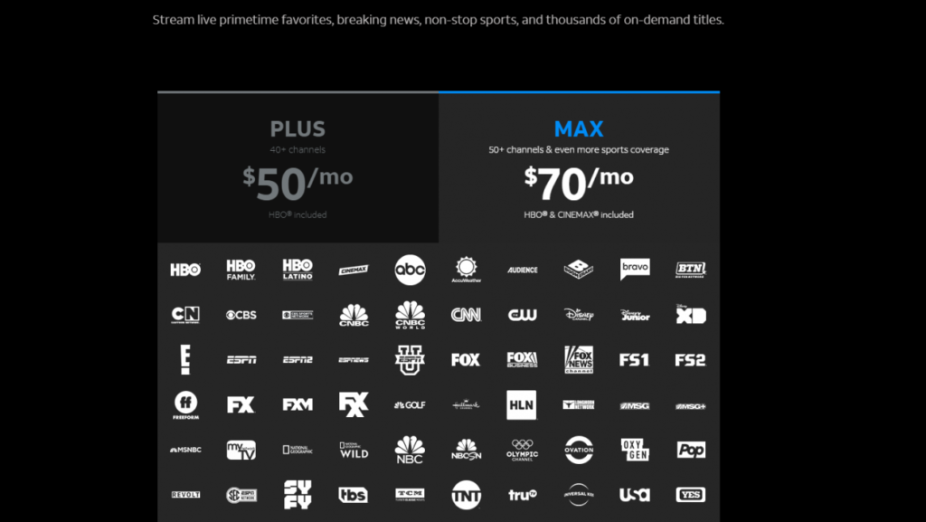 DirecTV Now Max