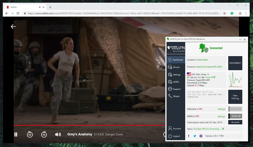 ibVPN Review - Netflix Streaming