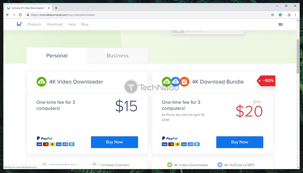 4k video downloader 4.4.4 costs money