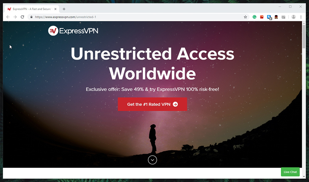 ExpressVPN Landing Page