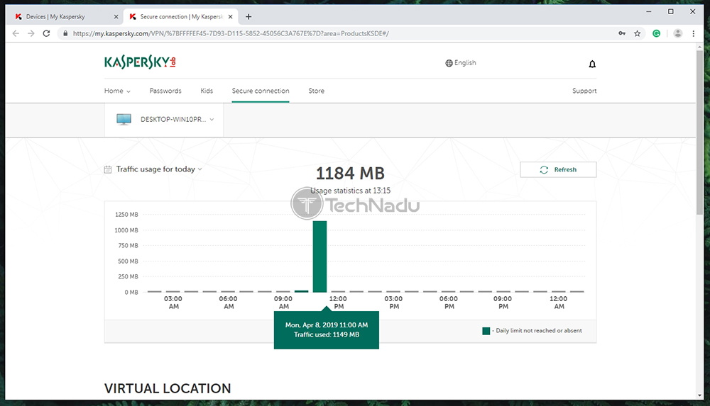 Kaspersky secure connection не устанавливается