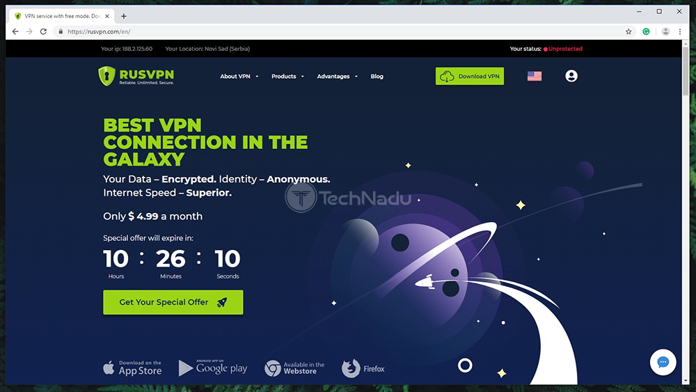 RUSVPN Website