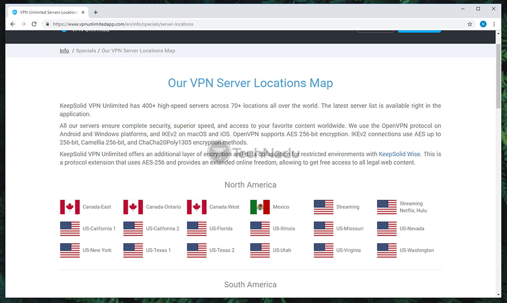 vpn unlimited server address list