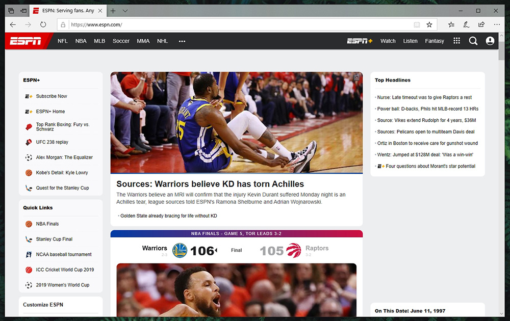 ESPN Website