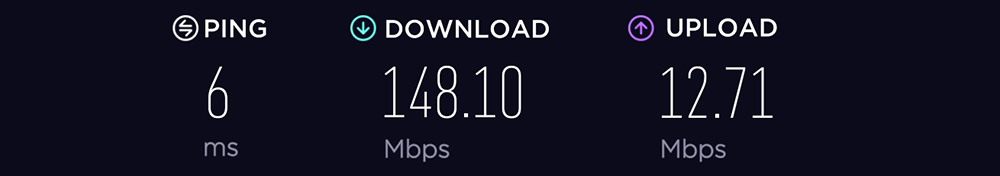 Our Baseline Web Connection Speed