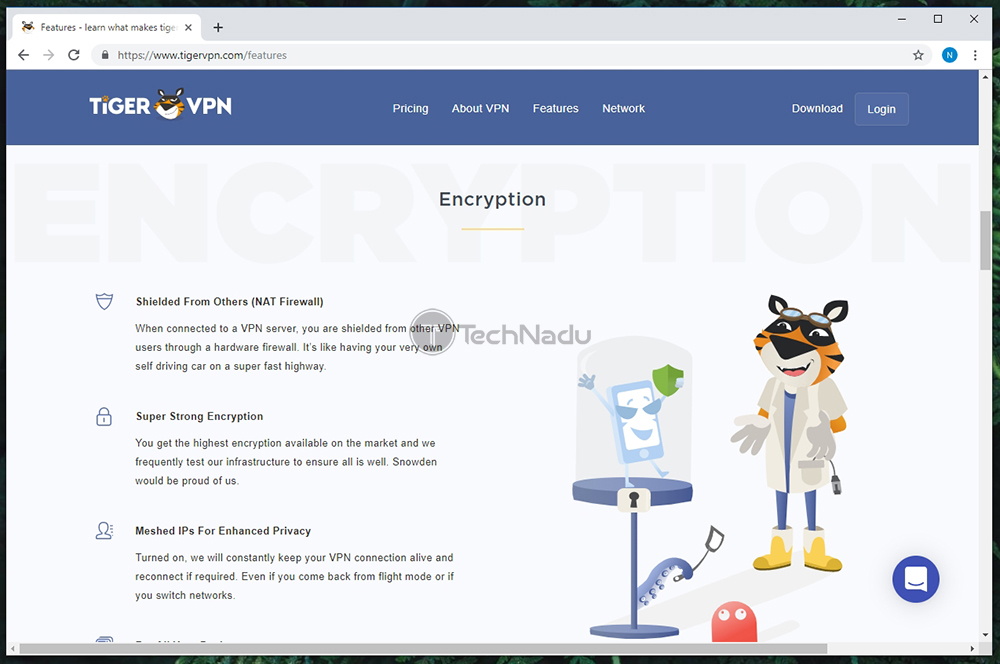 Prominent Features of TigerVPN