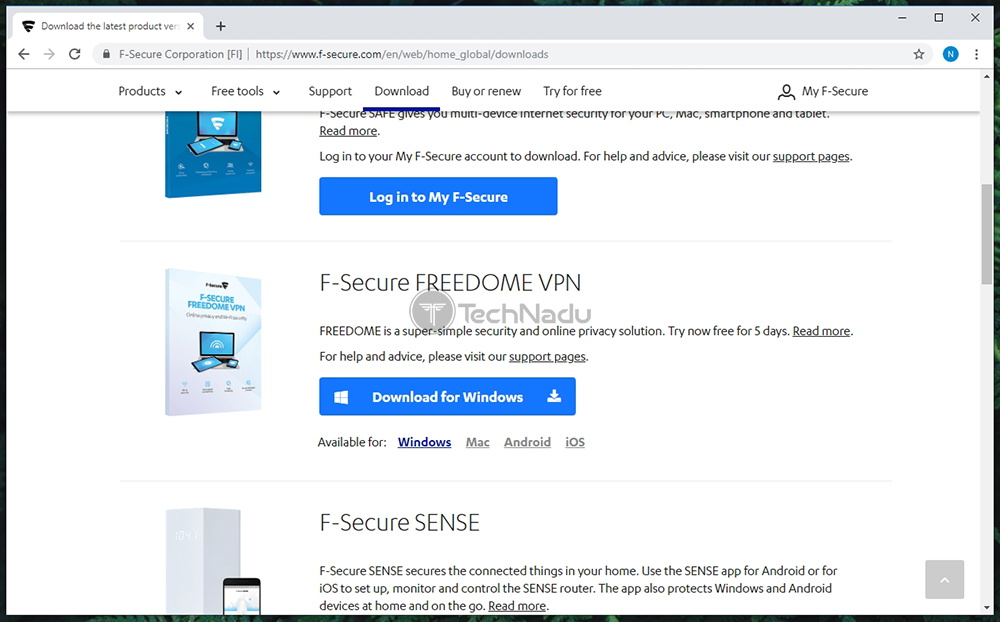 Supported Platforms F-Secure Freedome VPN