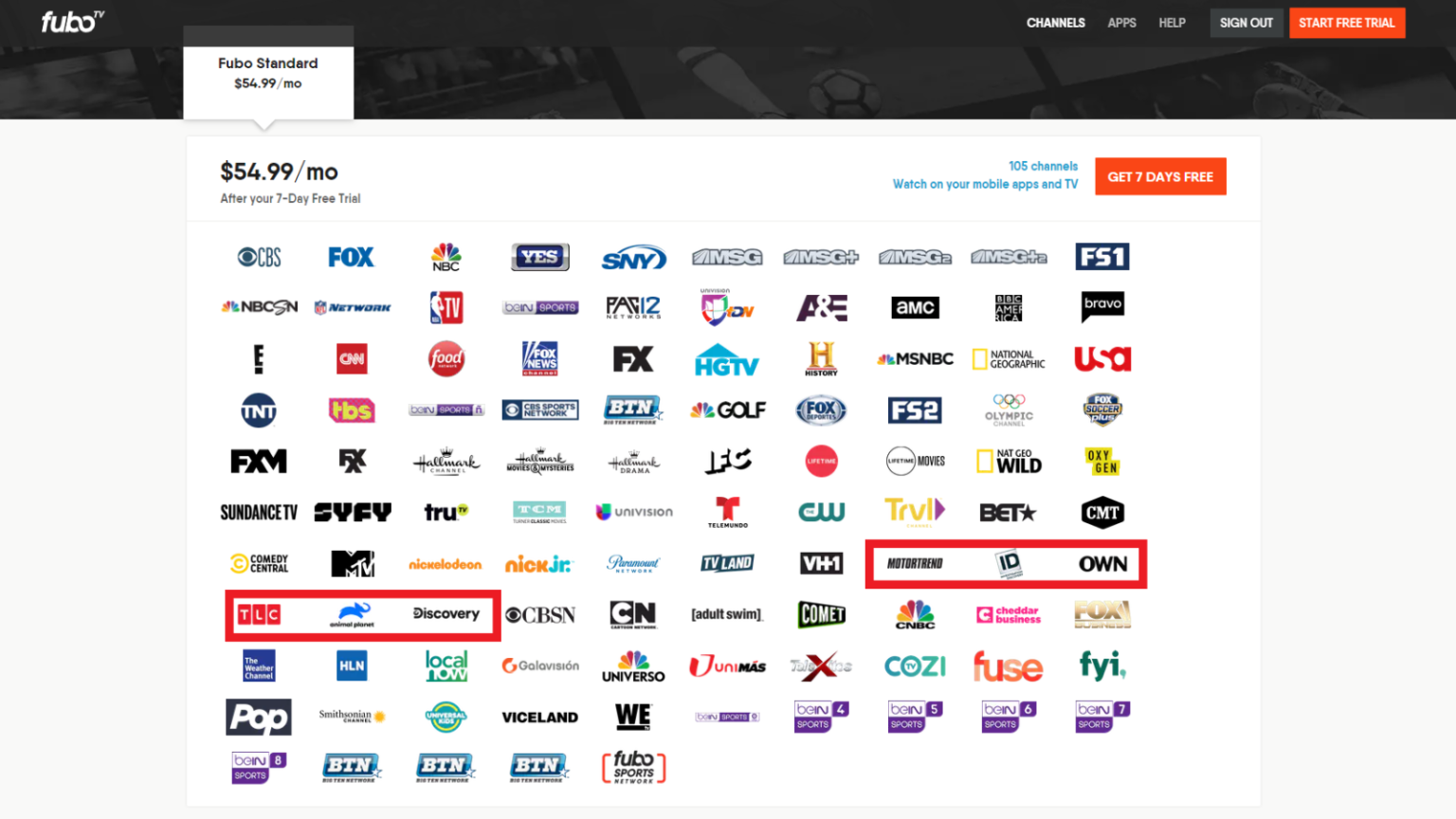 Discovery Network Channels Have Gone Live on fuboTV