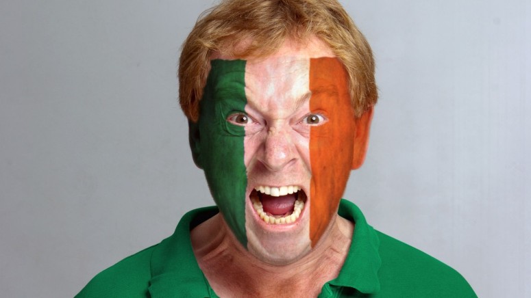 Ireland Flag Angry Guy