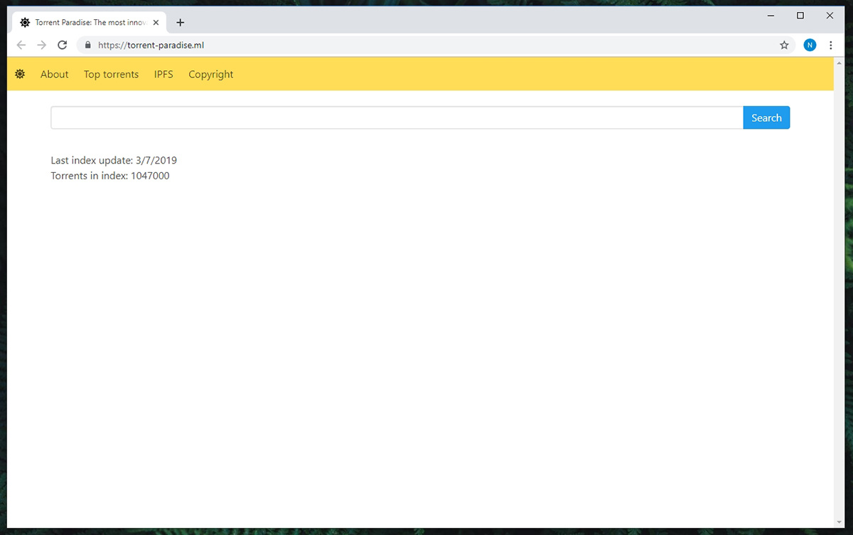 Torrent Paradise Search Engine