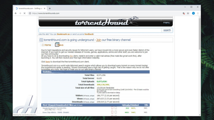 TorrentHound P2P Website