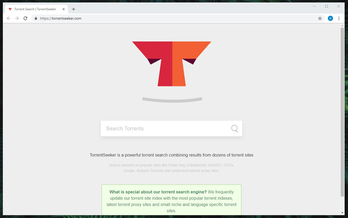 محرك البحث Torrentseeker