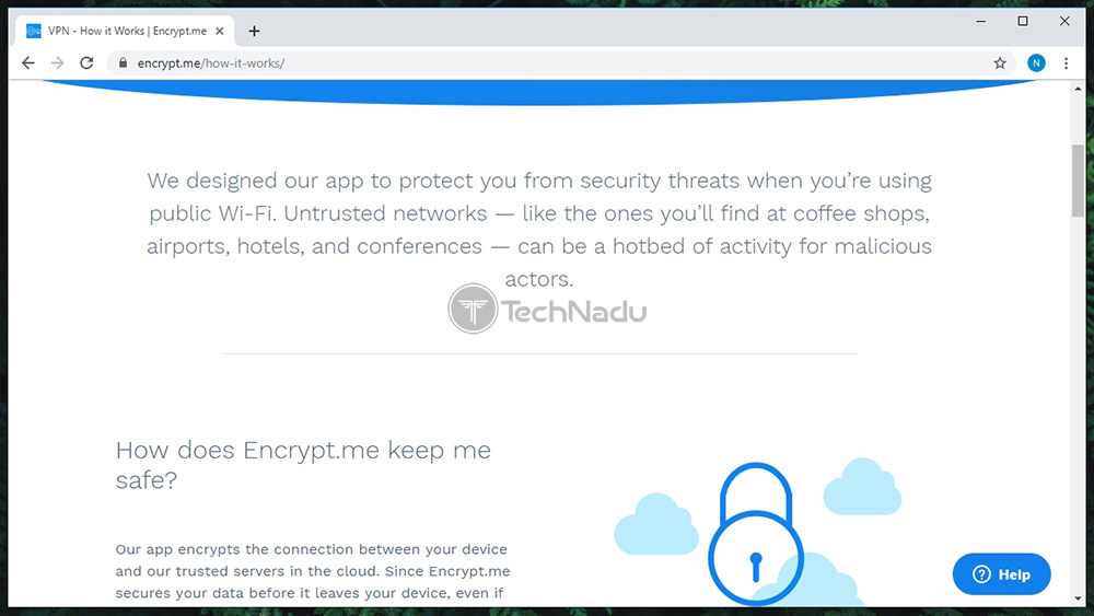 List of Encrypt.me Features