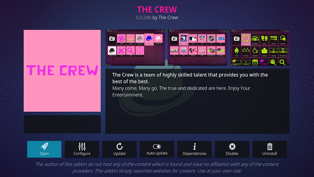 the crew addon