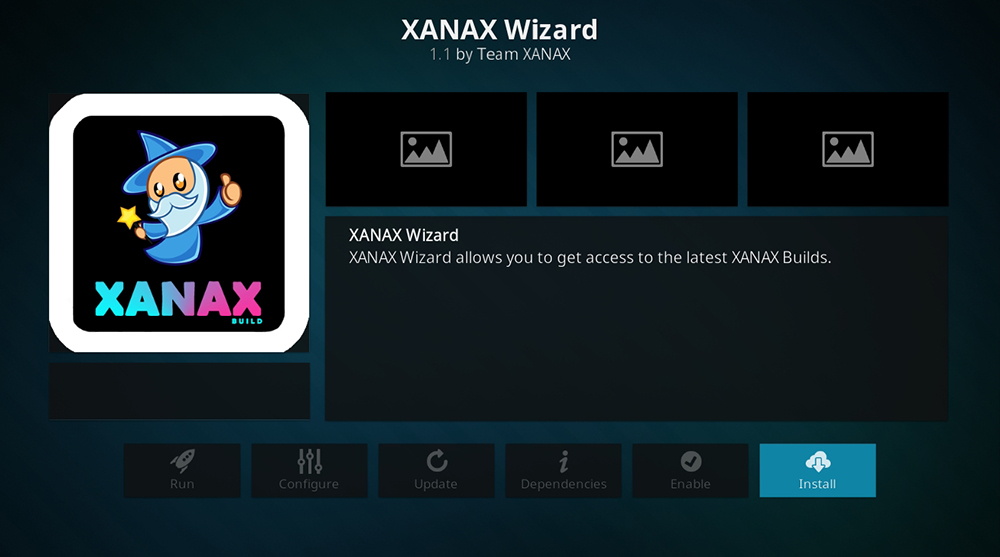 Xanax Wizard Installation