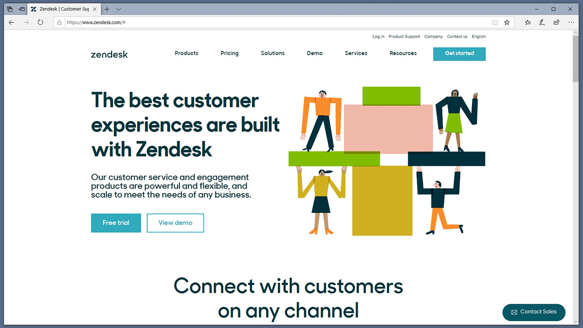 Zendesk Homepage
