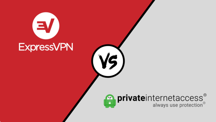 ExpressVPN Private Internet Access Comparison Logos