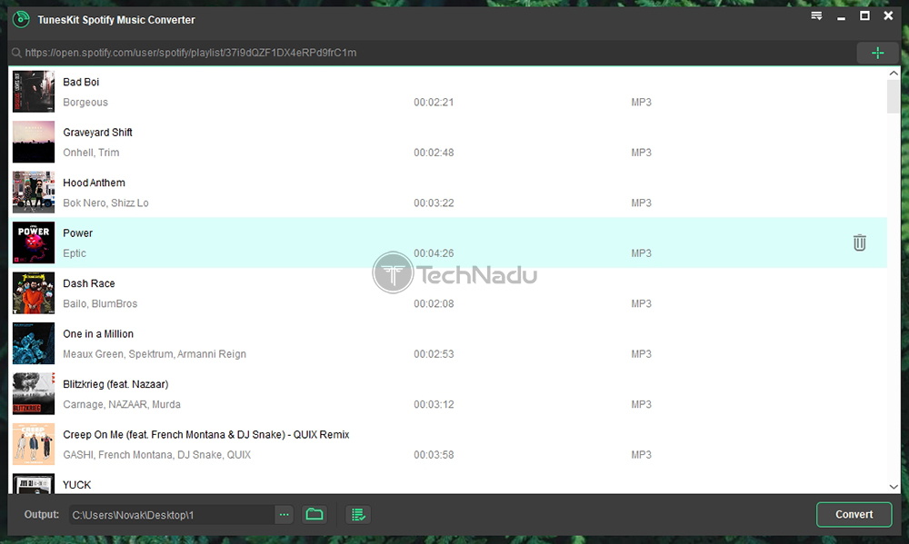 tuneskit music converter for spotify review