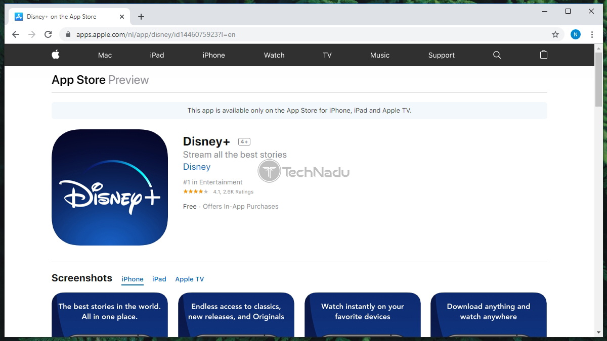 disney plus download mac