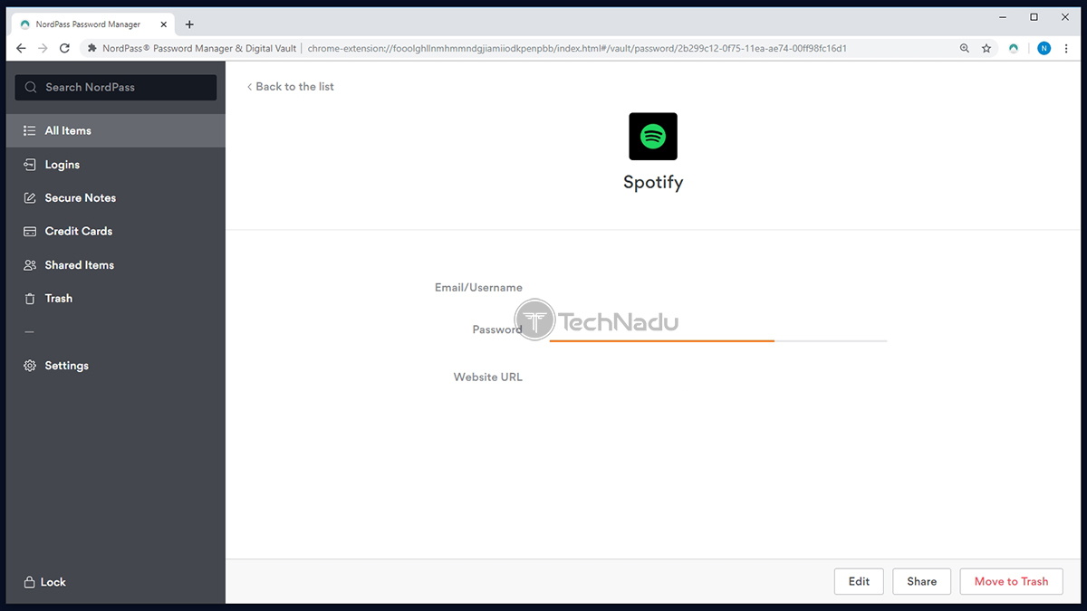 nordpass master password