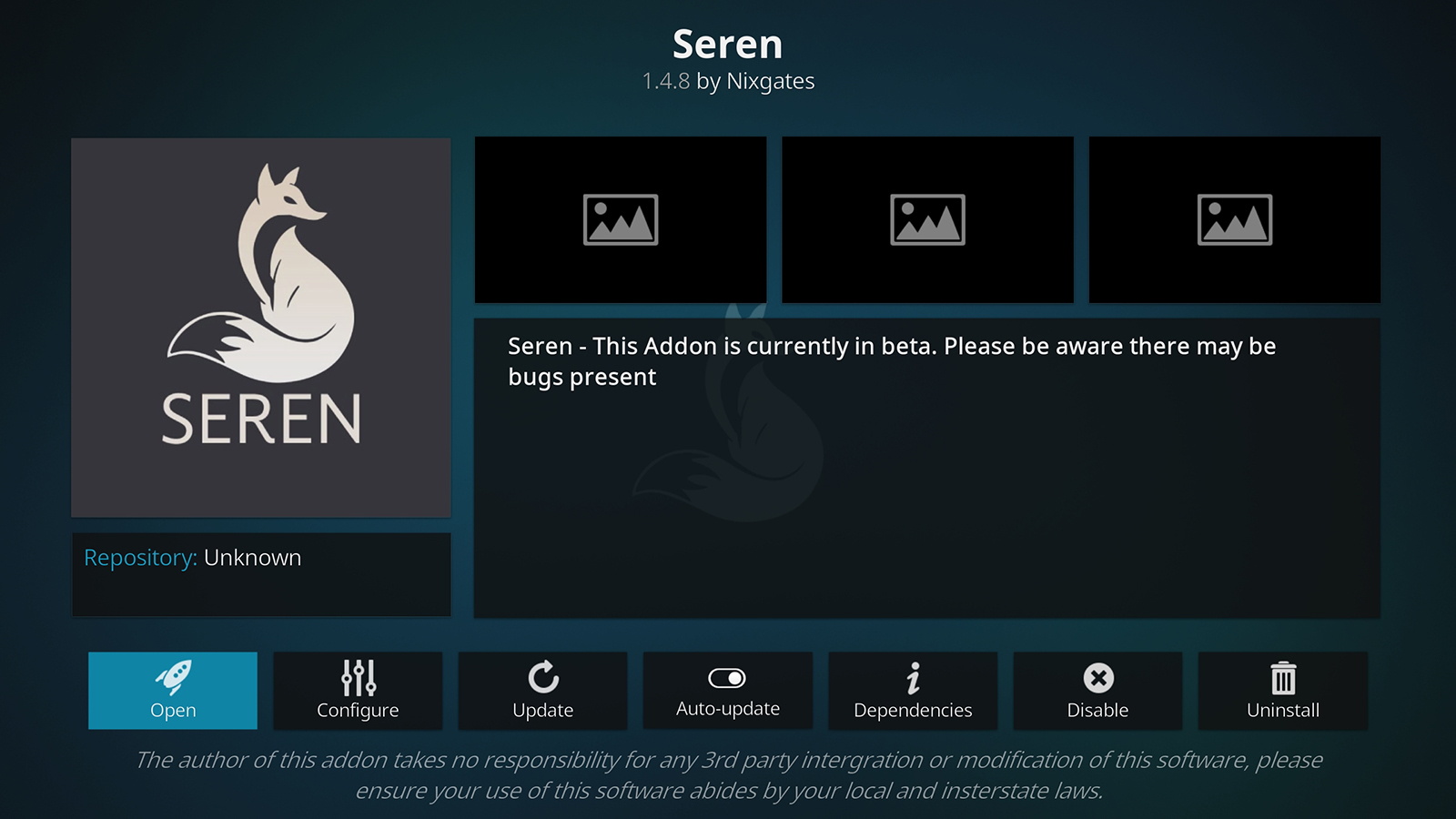 Overview of Seren Addon Kodi