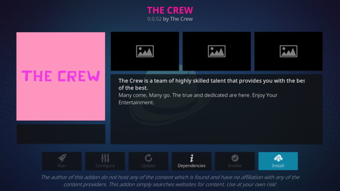 The Crew Kodi Addon The Crew Kodi Addon