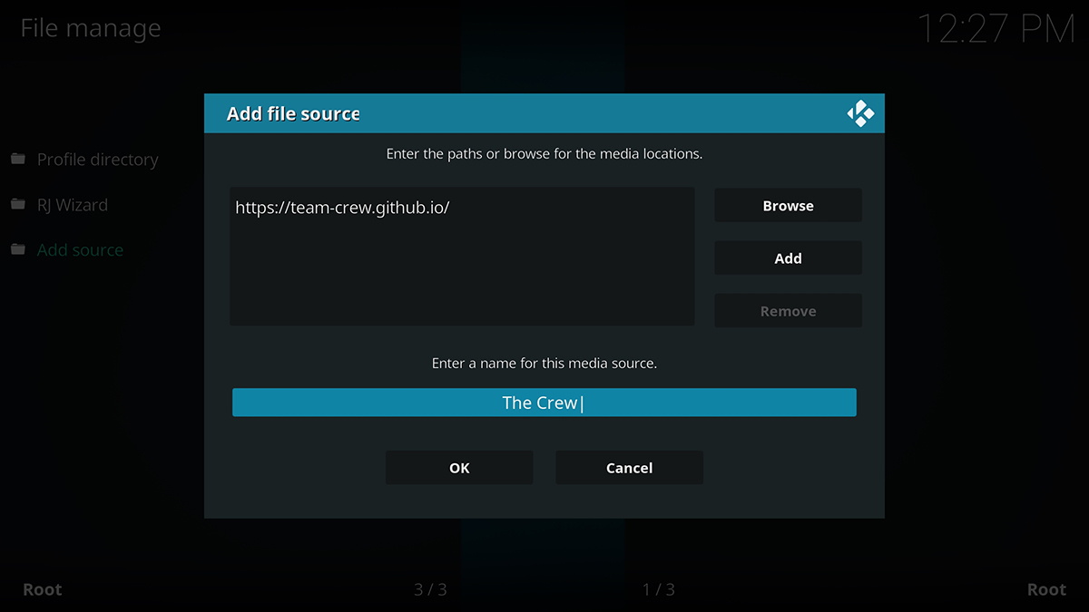 The Crew Repository URL Kodi